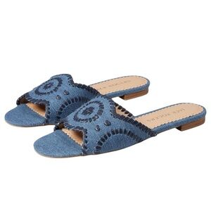 Jack Rogers Thompson 5 Slide Denim Sandals